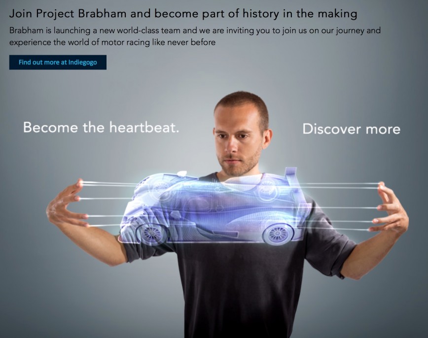 Project Brabham photo with race car image